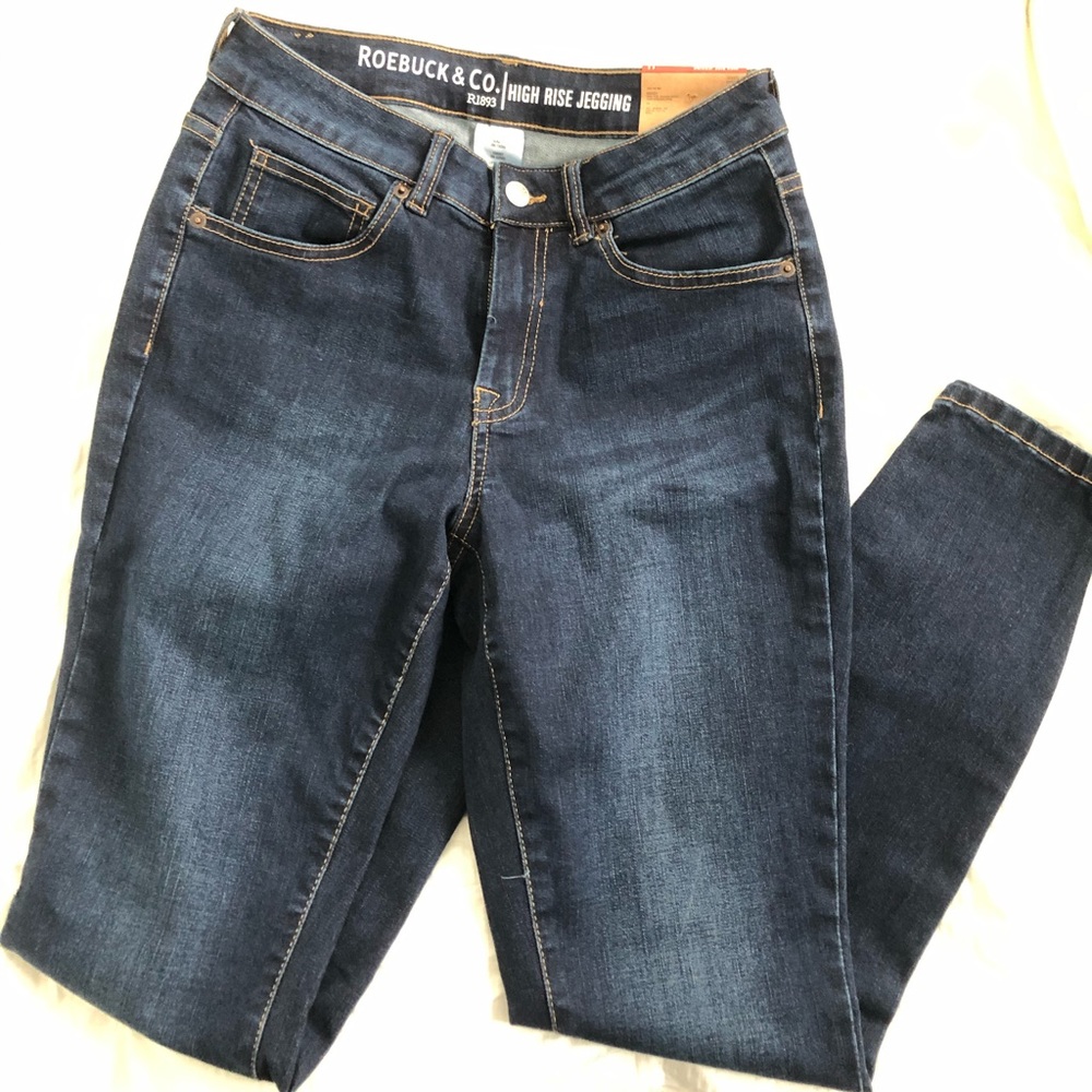 High Rise Jeans Stretchy Skinny Leg